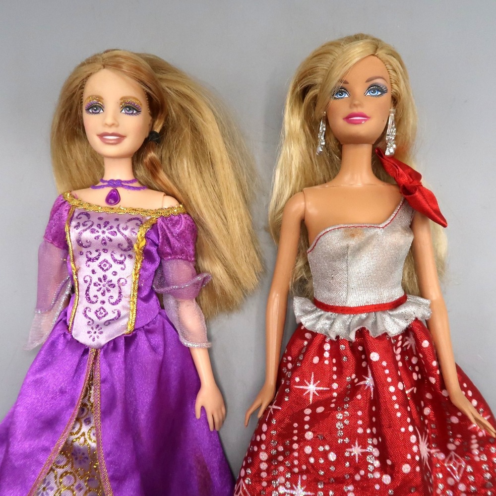 Barbie‎ as The Island Princess & Holiday Barbie Doll lot of 2 80s 90s Blonde